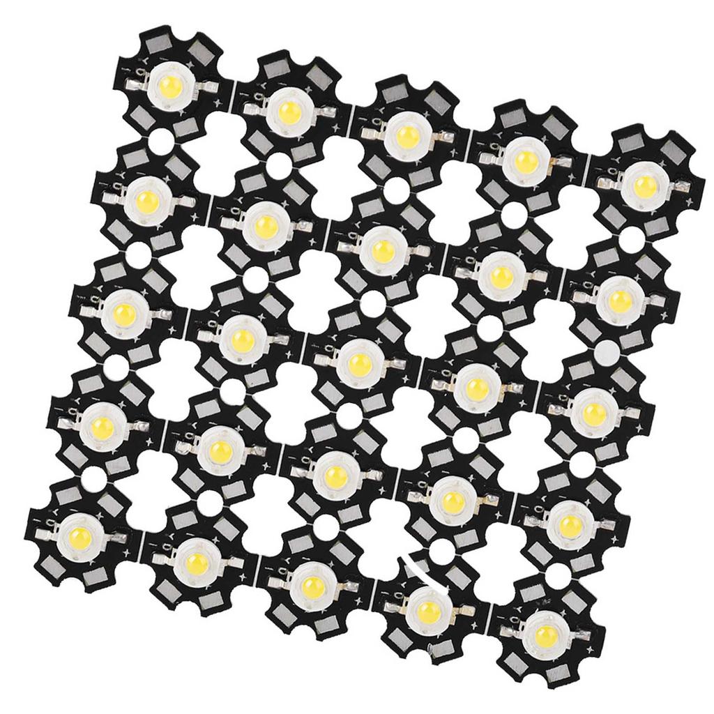 25PCS High Bright Integrated Chip Light Source LED Bead Spotlight Bulb Warm 3000-3200K