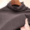 Hengyuanxiang Men's 100% Wool Turtleneck Sweater