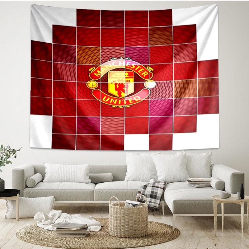 Football United F.C Print Tapestry - Portable Wall Decor Cloth, for Home, Dorm, Travel, Bedroom, Living Room - Ideal Birthday Housewarming Gift