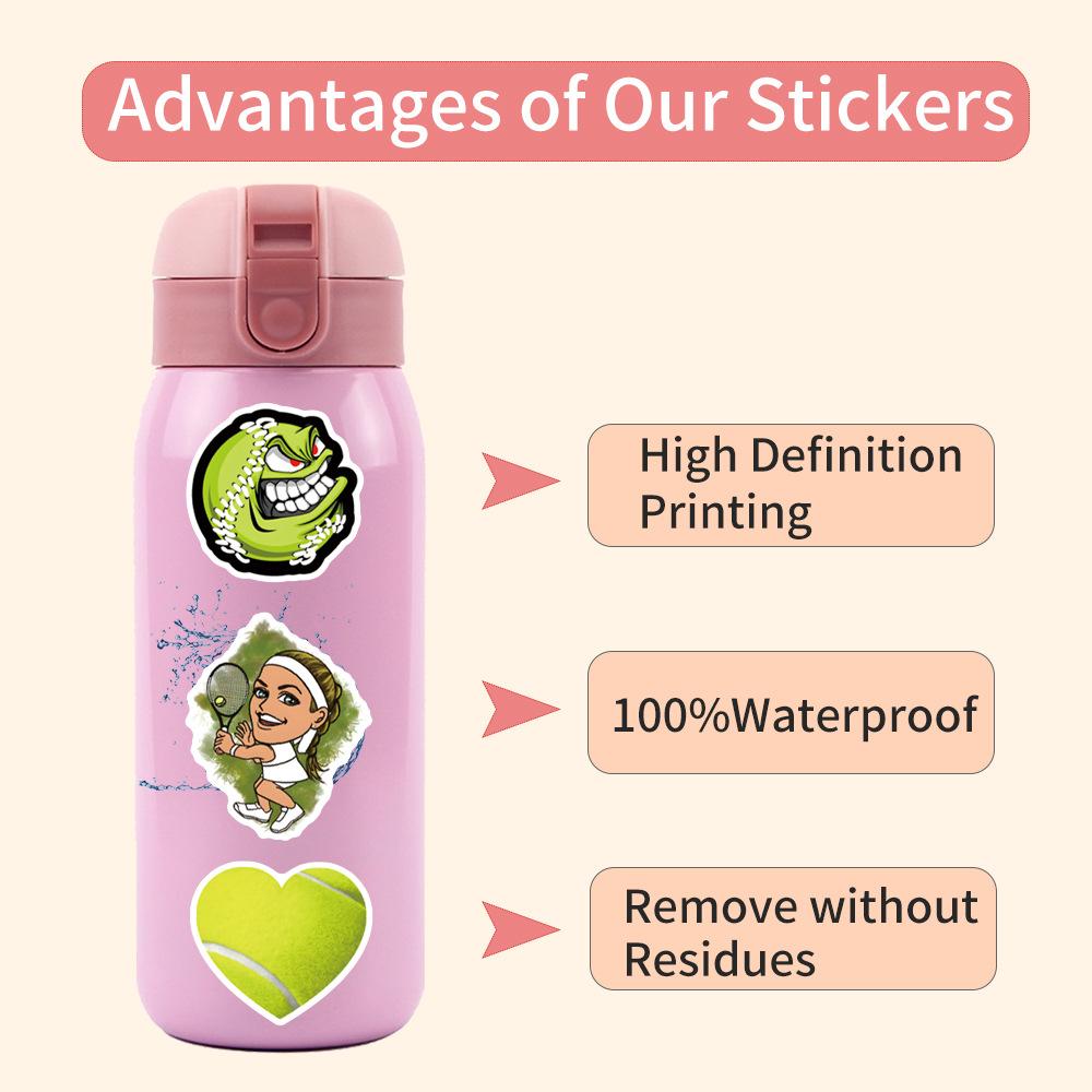 110 New Tennis Tennis Graffiti Stickers Decorative Skateboard Suitcase Stickers