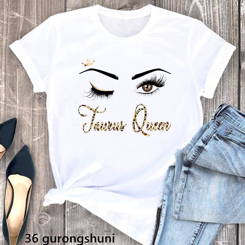 Golden Queen Are Born In July Letter Print Tshirt Unisex Birthday Gift T Shirt Femme High Shoe Tshirt Female Harajuku Shirt