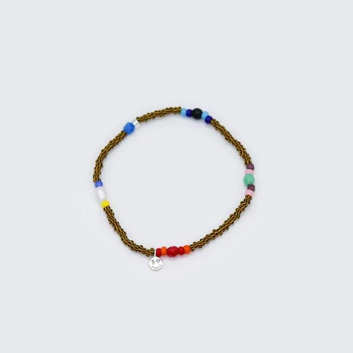 Tropic Play Color Beads Bracelet Mini Smile Charm Tropic Color Beads Bracelet
