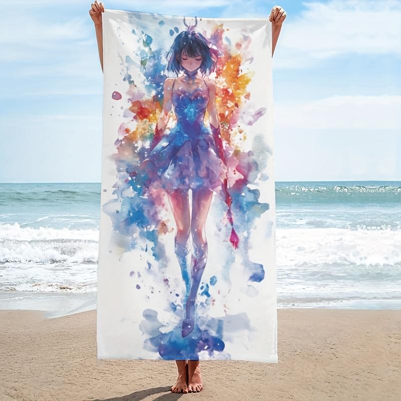 

Vibrant Watercolor Anime Girl Bath Towel - Soft,Super Absorbent & Unique Design for Everyday Use & Perfect Gift for Anime Lovers 50x100cm