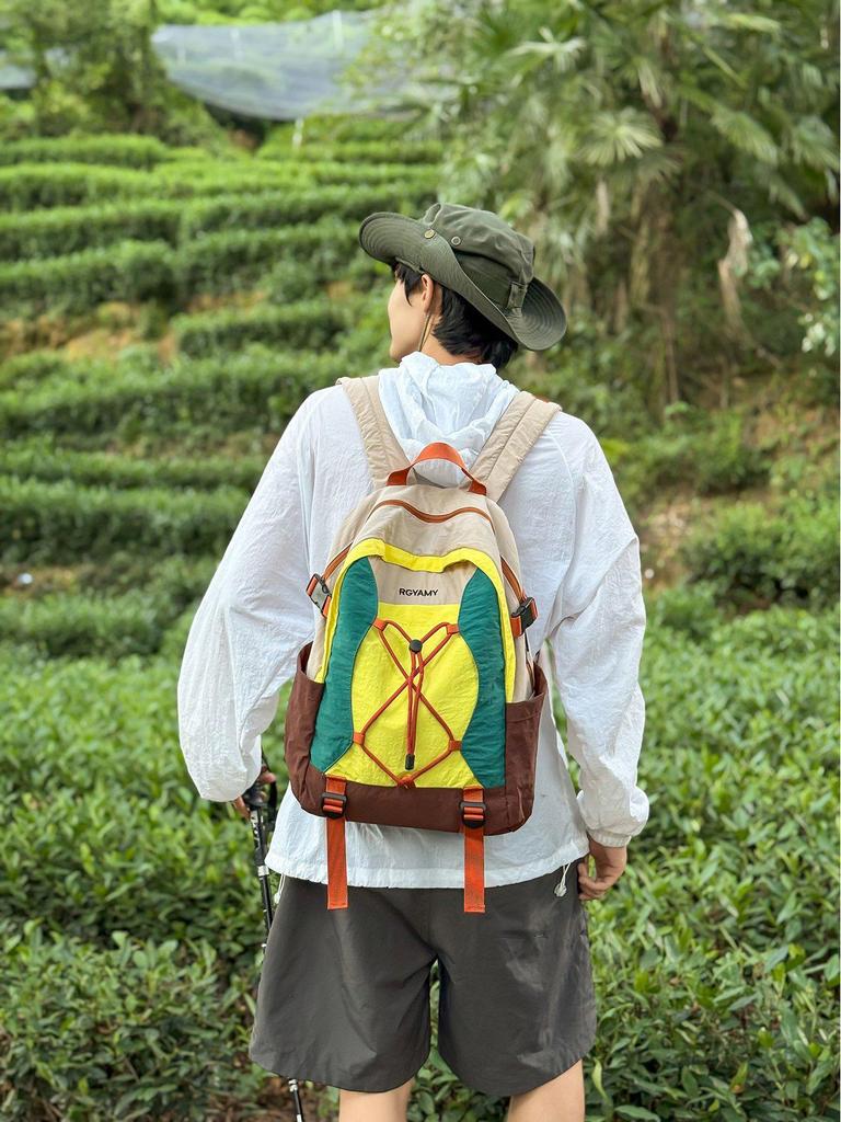 2025 Autumn Sports Backpack: Large Capacity Drawstring Bag for Hiking, Climbing, Mountaineering, and Casual Outdoor Use