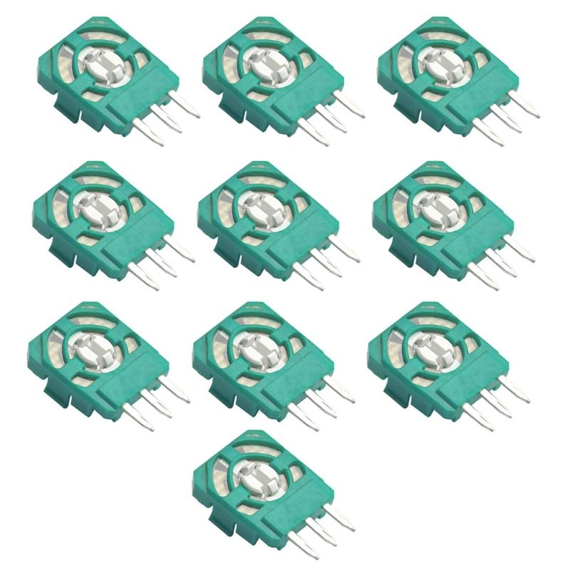 

Набор из 10 шт. 3D аналоговых потенциометров джойстика Микропереключатель Запасные части для ремонта для контроллера 1