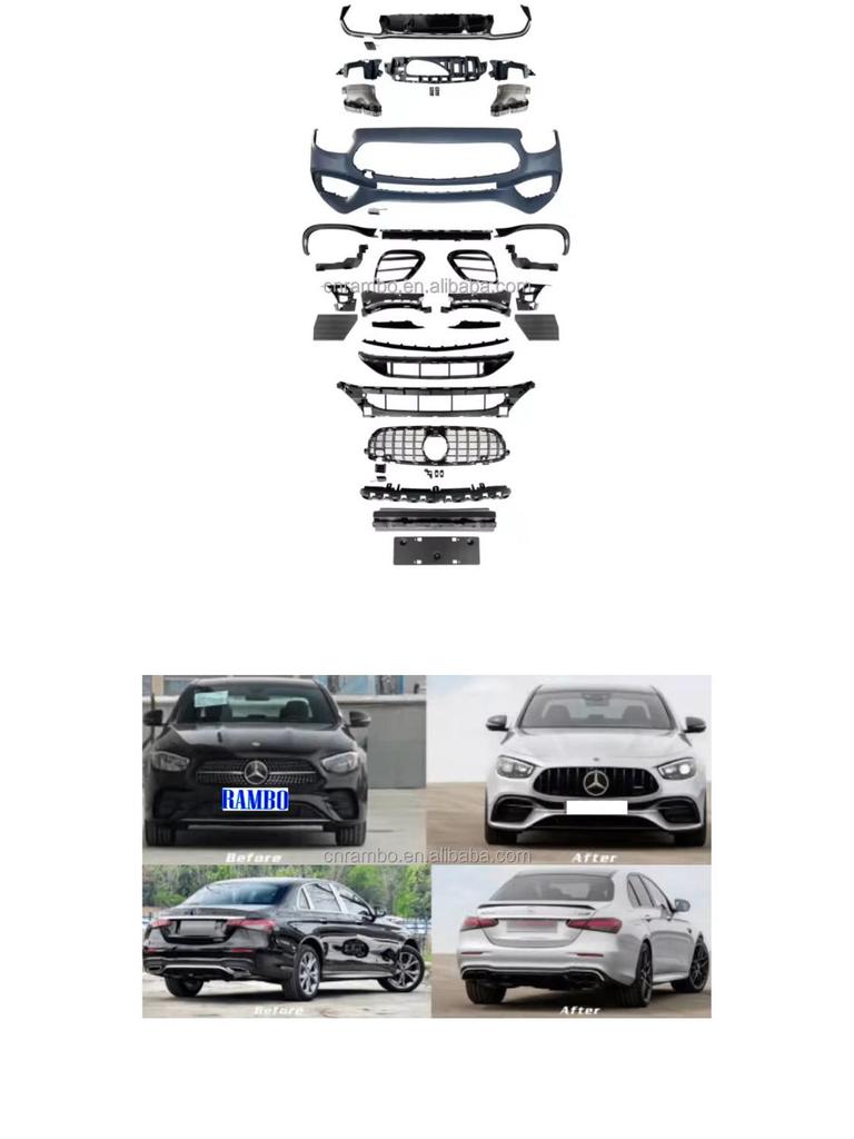 2021 E63-Style Body Kit for Mercedes W213 LCI E-Class