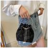 1Pc Fashion Trend Portable Small Bag Women's Bag 2026 New Foreign Style Summer Texture Bucket Bag Single Shoulder Crossbody Women's Bag