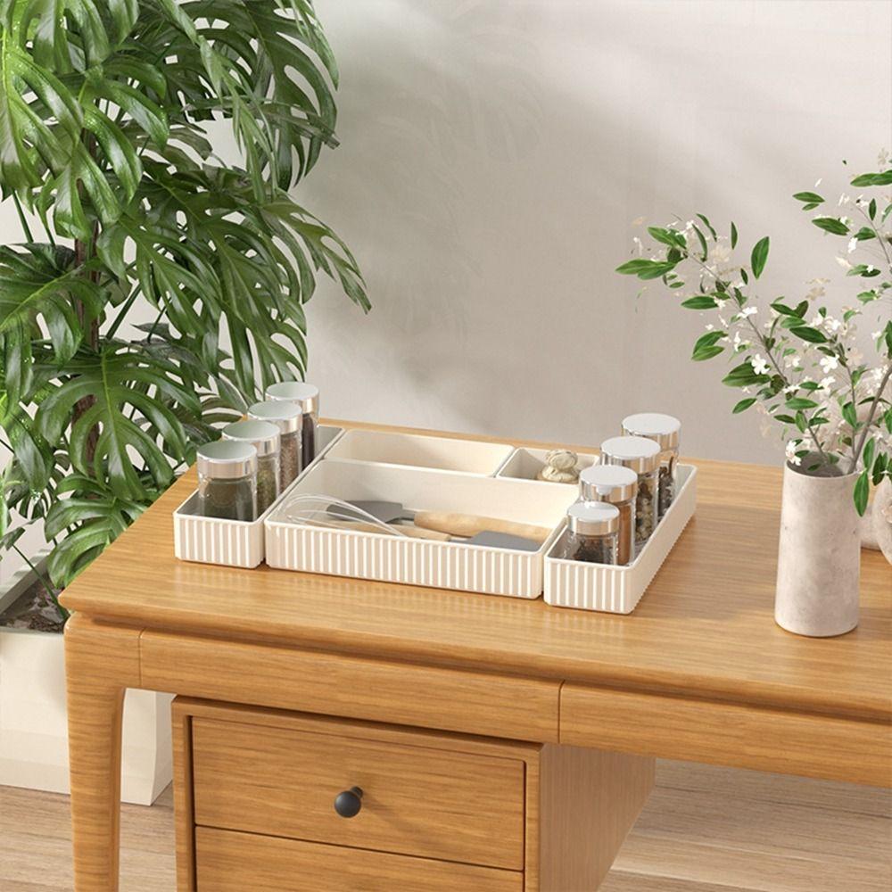 PET Makeup Storage Box Drawer Storage Divided Organizing Box New Drawer Storage Box  Lipstick