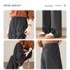 Women's Acetate Wool Blend High-Waist Straight-Leg Pants
