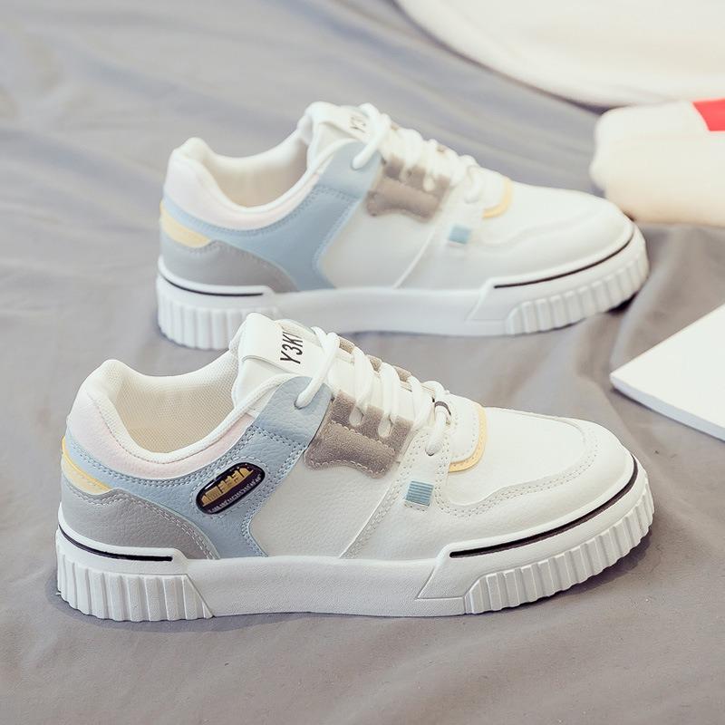 Fashion Women's Pink Vulcanized Platform Sneakers Designer Brand Pu Leather Casual Shoes Female Skateboard Shoe Flat Zapatillas De Mujer