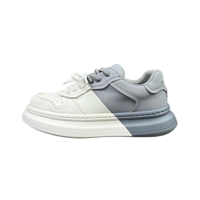 Leisure Sports Autumn New Style Thick Bottom Fashion Trend Thick Bottom Versatile Casual Board Shoes Breathable Men's Shoes