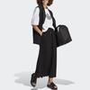 adidas Originals Vintage Americano Estampa de Logo Pied-de-poule Corte Amplo Gola Redonda Camiseta Tops Femininos Branco IC5144