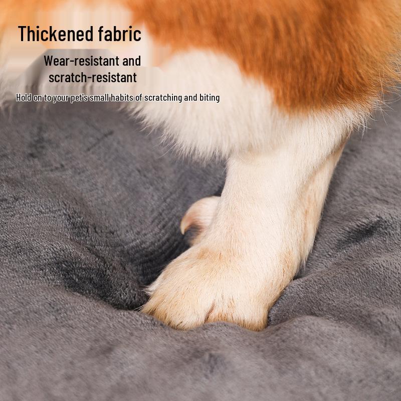 Waterproof, Wear-Resistant Dog & Cat Bed: Medium/Large Massage Sponge Sofa, Stain-Resistant Kennel.