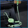 1Pcs Car Mounted Telescopic Three In One Mobile Phone Charger For Volvo XC60 XC90 S60 S80 S40 V40 V60 V70 V50 XC70
