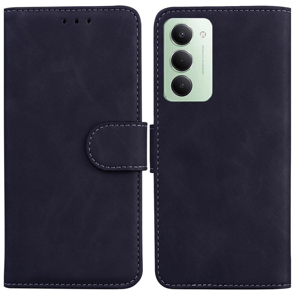 Pro Xiaomi Redmi 15 5G (Globální) (169 mm) Pouzdro Jednobarevná Kožená Peněženka Kryt na Telefon