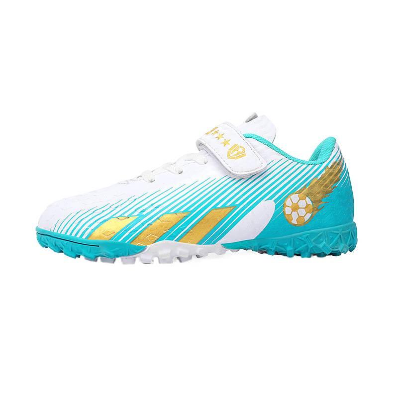 Boys' shoes autumn new girls' children's leather football shoes medium older boys and girls Velcro non-slip sneakers