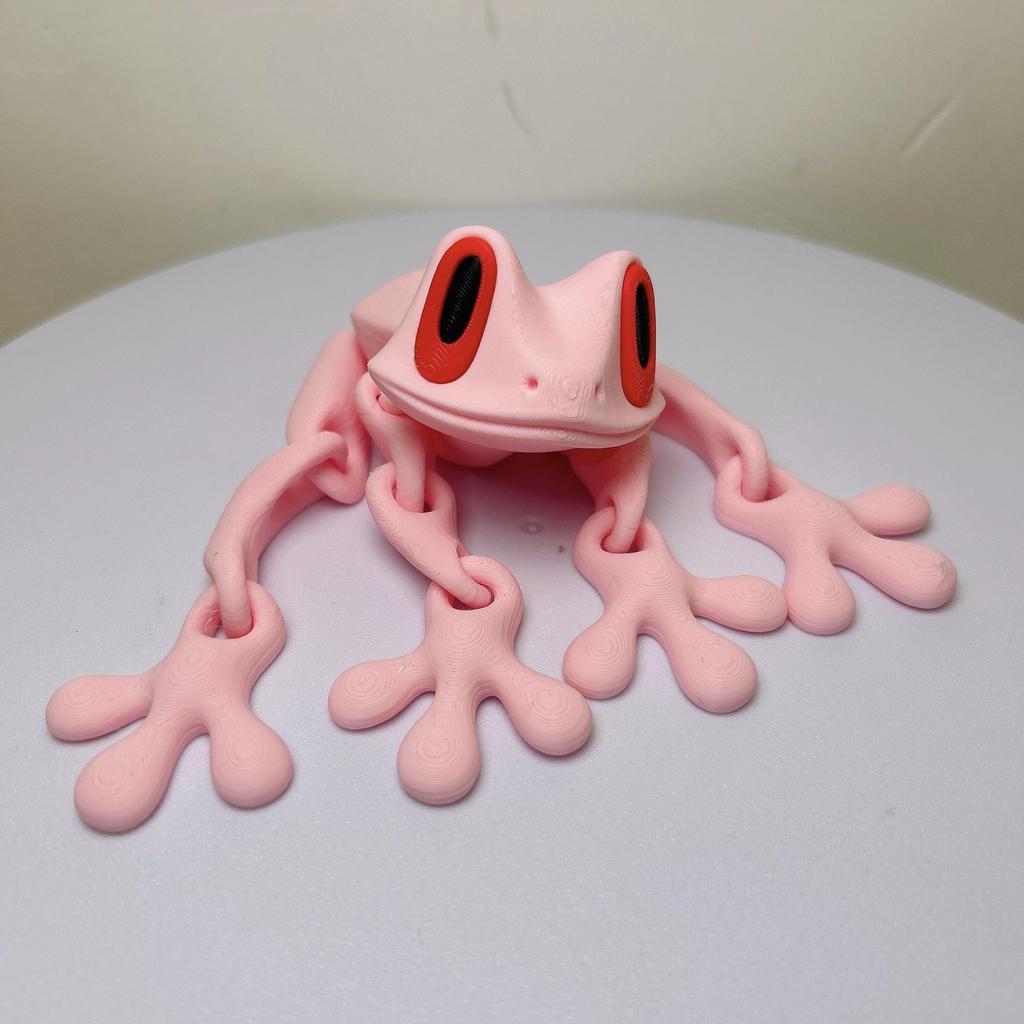 3D Printed Magnetic Tree Frog Ornament - Refrigerator Magnet & Children's Decompression Toy
