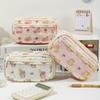 Bear Large Capacity Pencil Case Aesthetic Stationery Storage Bag Cute Animal Pencil Bag  Student
