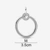 S925 Sterling Silver Color Necklace Collocation Pendant Moments Charms Bead For Women Fit Bracelet
