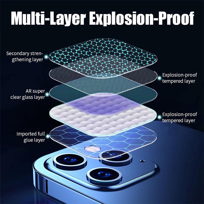 Applicable iPhone14 3D black baseplate transparent lens film Apple 15 all-inclusive 11 protective tempered film