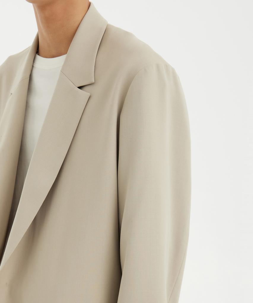 Youth Double Breasted Jacket - Light Beige