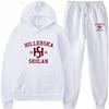 Young Royals Hillerska School Hoodie Teens Casual Printed Pullover Loose Fit