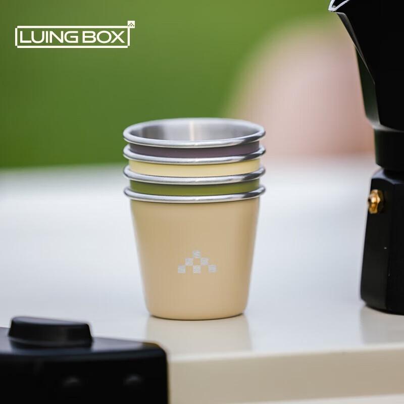 LUING BOX Outdoor Stackable Stainless Steel Cup