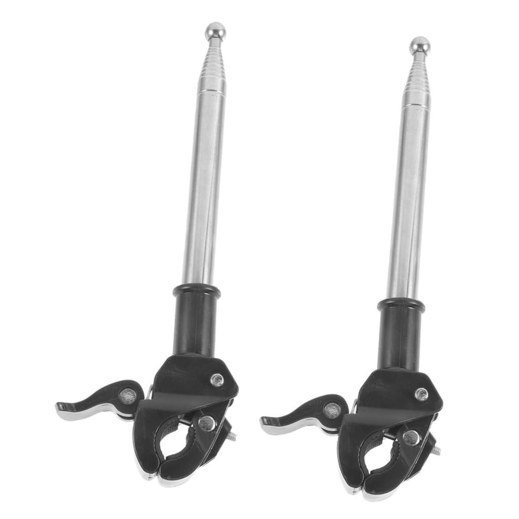 COSMEVIVI 2pcs Bike Flagpole Flag Pole for Bike Bicycle Handlebar Flag Pole Portable Flag