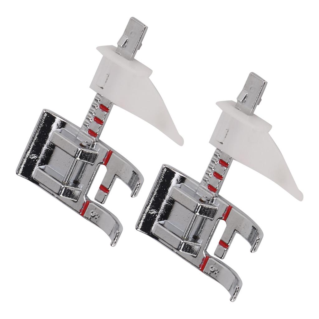 2 STÜCKE Nähfuß Edelstahl Nähfuß Glänzendes Aussehen Stoffnähfuß mit Führung zum Nähen