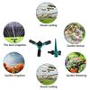 Adjustable Green 360 Degree Rotating Stent Style Lawn Sprinklers Irrigation System 12*12*23CM