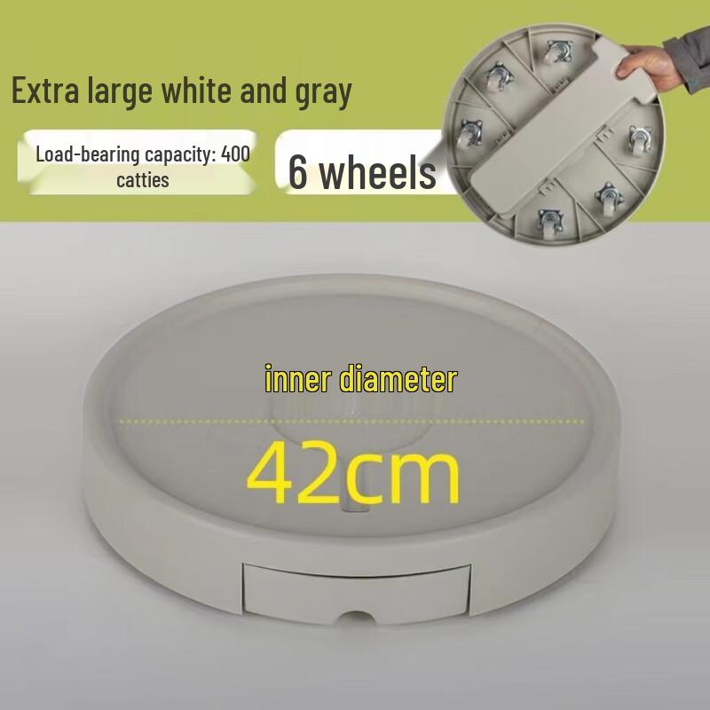 Thickened Mobile Flower Pot Tray with Universal Wheels