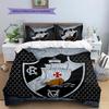 CR Vasco da Gama Pattern Bedding Home Decoration Birthday Gift (1 * duvet cover + 2 * pillowcase, without core)