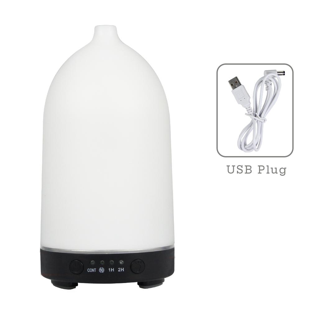 100ML Essential Oil Diffuser Desktop Ultrasonic Air Humidifier Home Fragrance Aroma Diffuser with 7 LED Color Changing Light