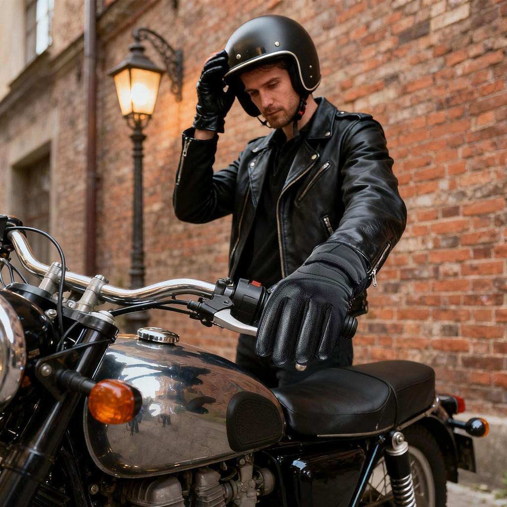 Motorcycle Gloves Full Finger Windproof Motorbike Protective Gear Touchscreen Motorcycle Gloves for ATVs Snowmobiles Dirt Bike