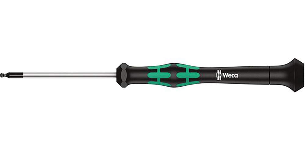 WERA Precision Ball Hexagon 60mm 118092 Driver, 2.0mm Tip, Shaft,