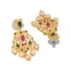 Gorgeous Estele Designer Earrings with Gold Plated CZ and Pearls for Women