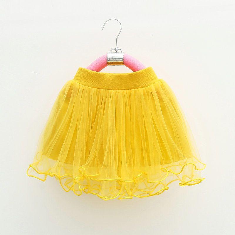 Girls' Half Skirt Versatile Baby Children's Fluffy Gauze Skirt Princess Dance Short Skirt Summer