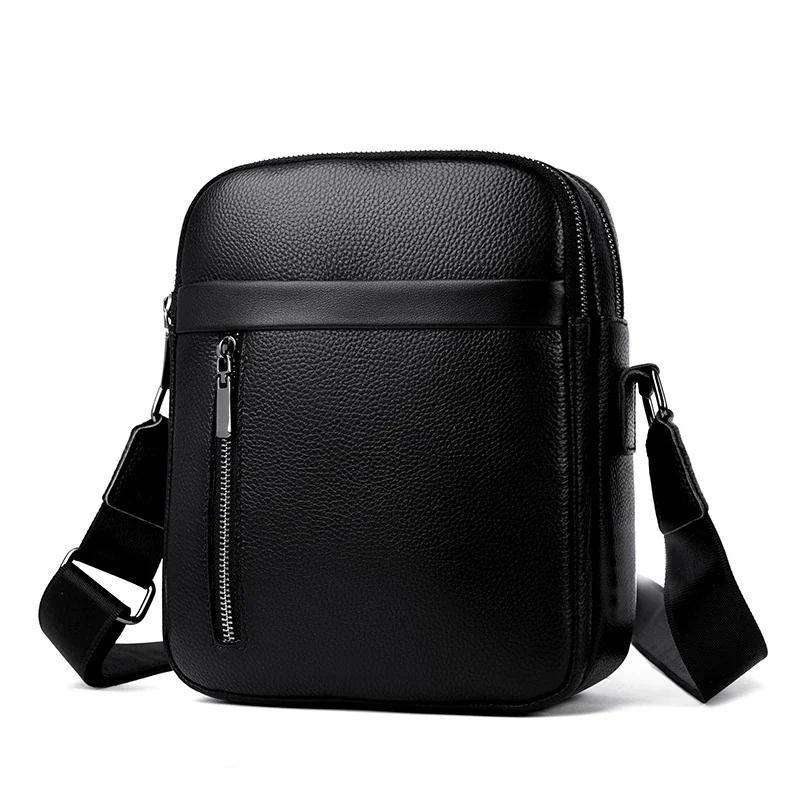 

Высококачественная мужская сумка из натуральной кожи через плечо, мужская сумка из коровьей кожи