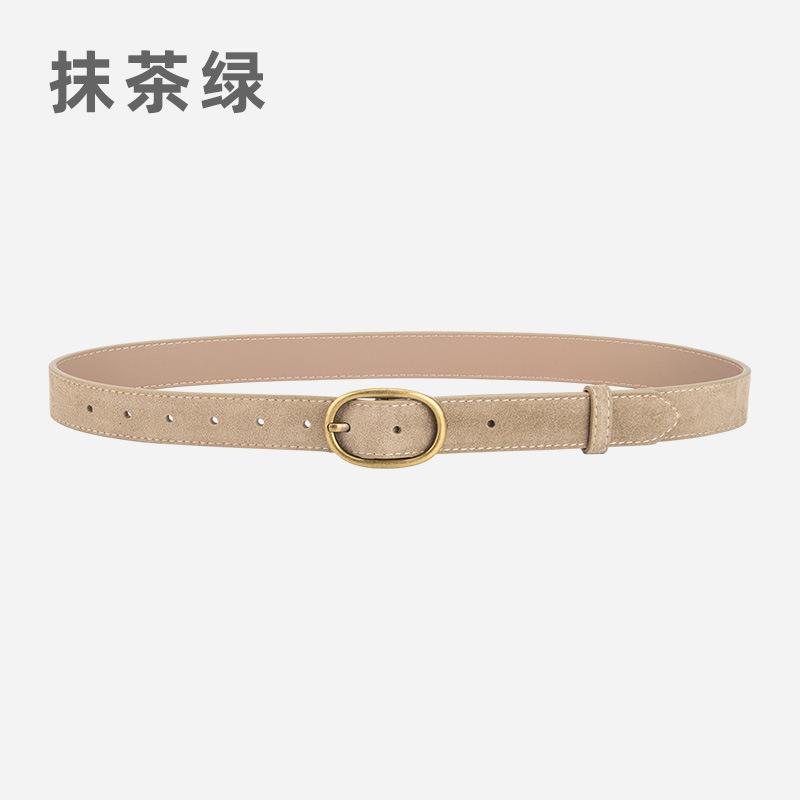 Retro Women'S Belt Trendy With Matte With Jeans Decorative Leather Belt Women