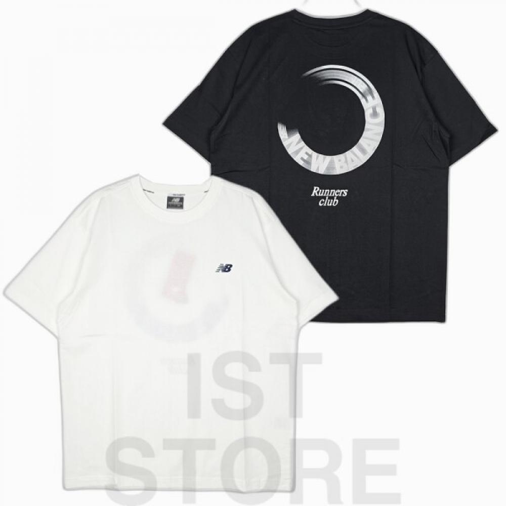 

New Balance T shirT Runners Club shorT Sleeve Semi overfiT Nbnefco273 (10)White/100(L)