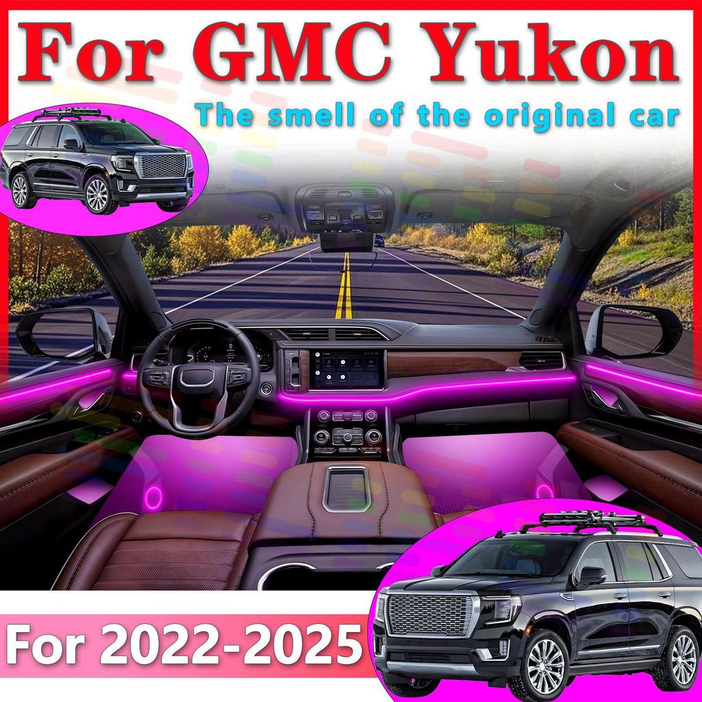 APP-Controlled RGB LED Interior Ambient Lights for 2022-2025 GMC Yukon