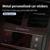 BAI1 For Benz 2/4/8PCS Metal Car Interior Decoration Sticker Badge Decal Accessories CLS SLK Sport ML C200 C260 C300 W205 CITAN VITO