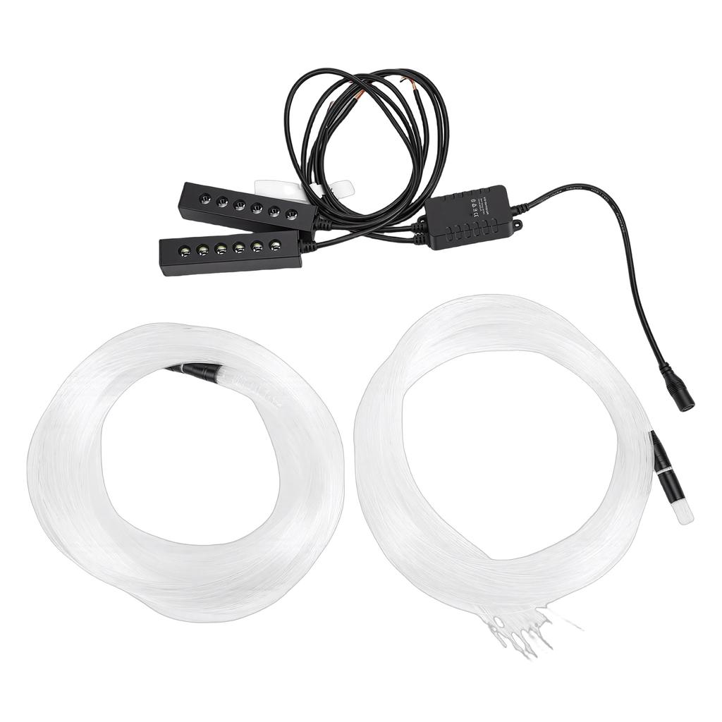 Car Starlight Headliner Kit APP Remote Control Music Sync RGBW Fiber Optic Lights with Meteor Twinkle Effects for
