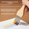 Multi-tooth Pen Comb Multifunctional Watercolor Acrylic Gouache Wood Handle Flat Peak Artist Paint Brush