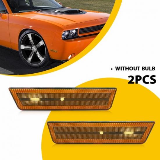 2X Передний маркер бампера, корпус бокового указателя поворота Для Dodge Challenger 2008-2014