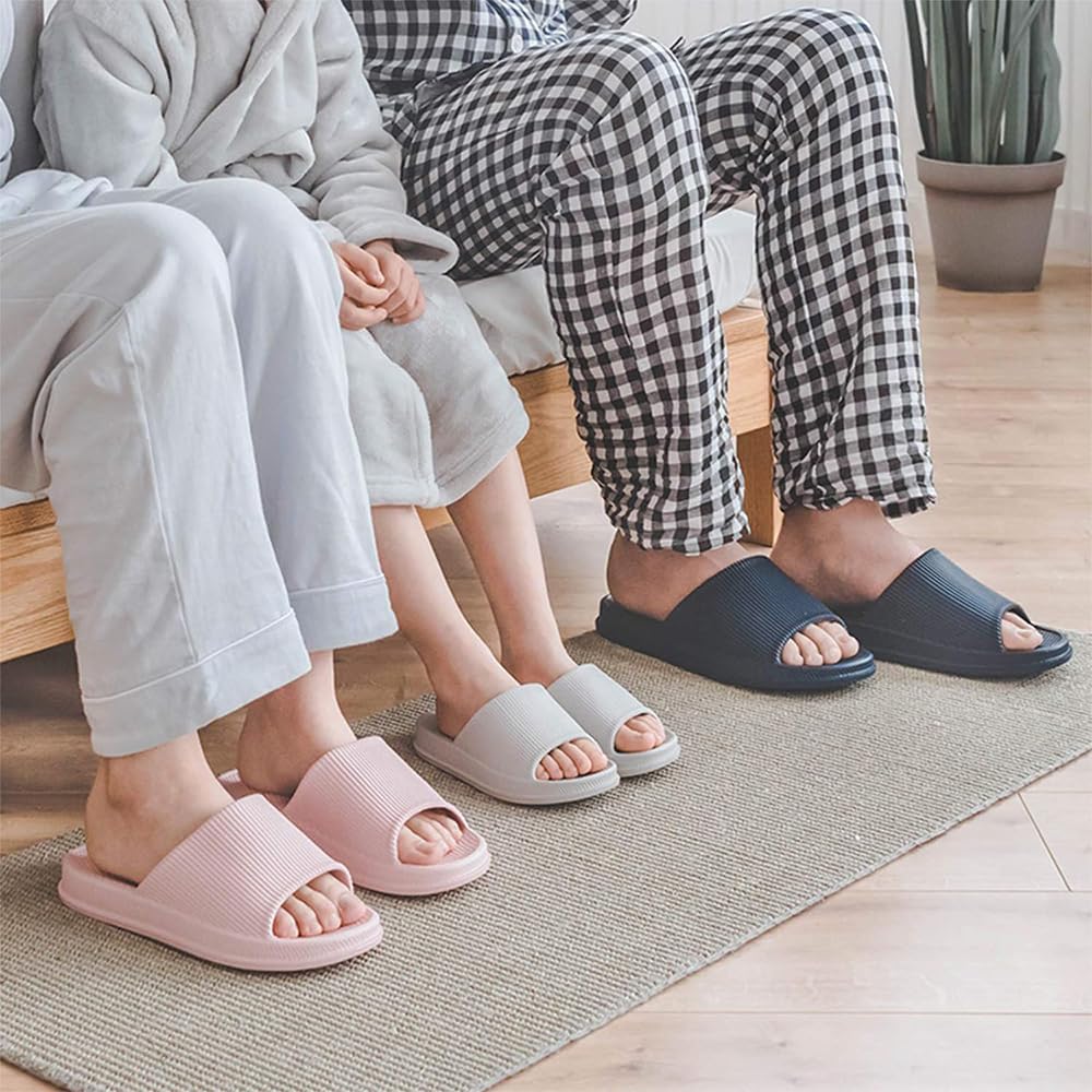 SUKIO Antibacterial and Massage EVA Air Slippers for and Entryways Physiotherapist-Recommended Slippers, Odor-Resistant, Open-Front Sandals,