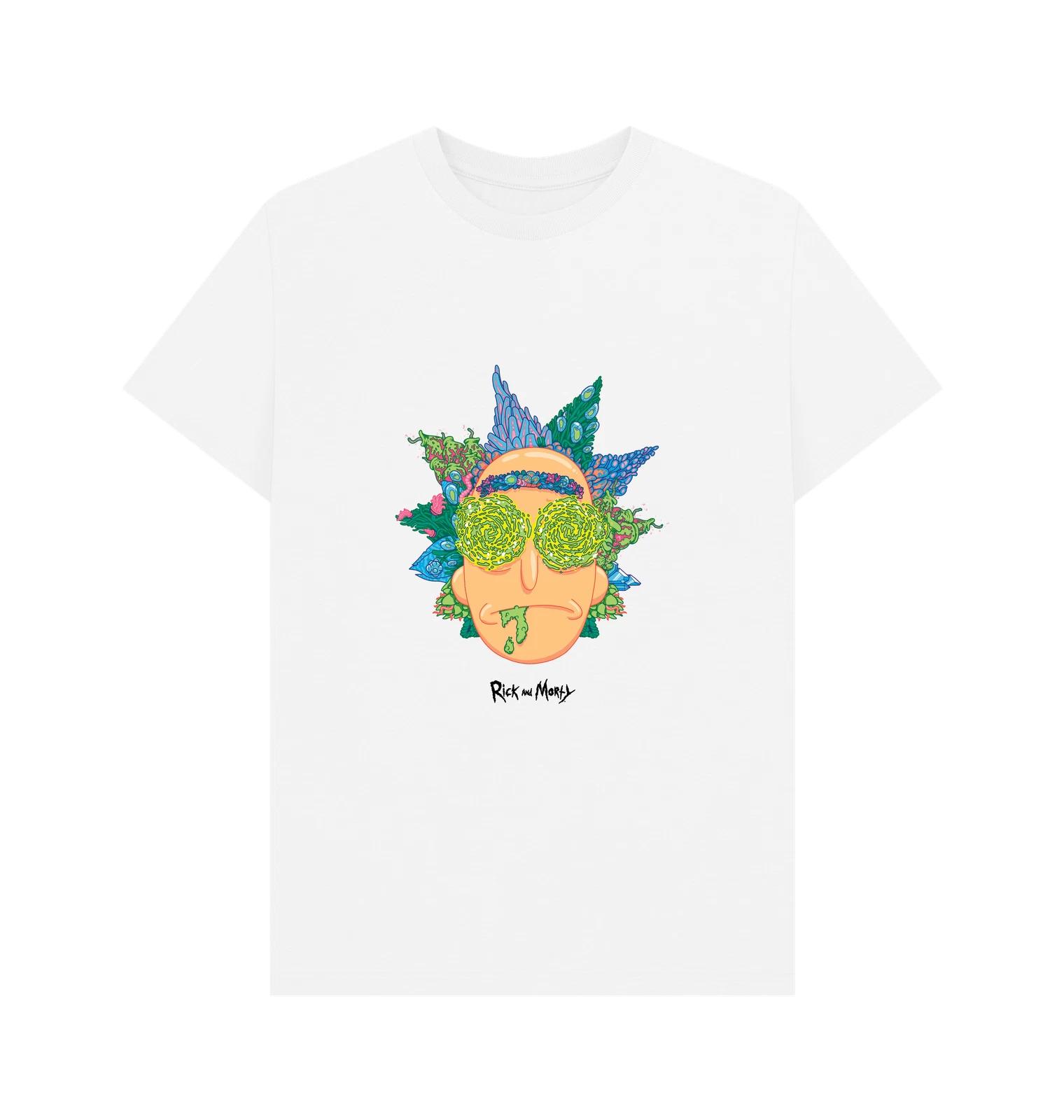 PREMIUM OFFICIAL Rick and Morty Rick and Morty Eyes Unisex T-Shirt - White 3XL