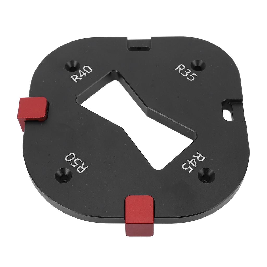 Round Corner Template with Locating Block R35 R40 R45 R50 Radius Routing Tool for Woodworking Carving Chamfering
