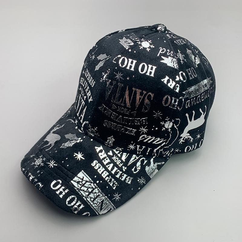 

New Streetwear Reflective Christmas Fashion Men Women Baseball Hats Velour Leather Comfortable Casual Sport Unisex Hip Hop Caps 54-60cm