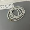 Tooxika Fashionable Temperament Multi-layer Stacking Magnetic Clasp Pearl Necklace Long Light Luxury Jumper Chain Accessories Necklace